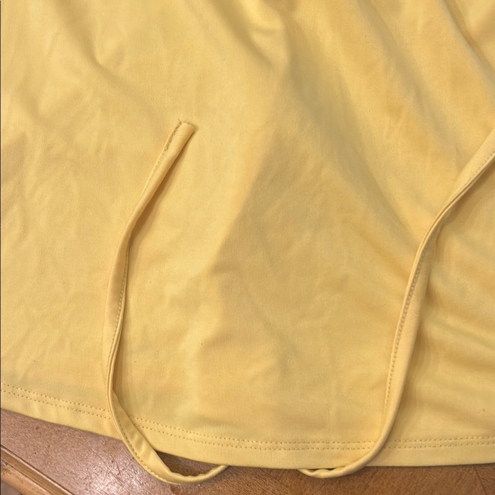 Lululemon Athletica Yellow Fitted Cut Out Tank Top - Picture 3 of 8